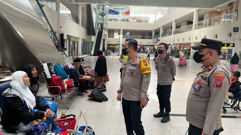 Kapolresta Deli Serdang Pantau Langsung Arus Balik Mudik Di Bandara Internasional Kualanamu