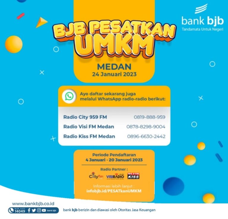 Mau Punya Modal Usaha dan Belajar Pemasaran? Mari Ikuti BJB PESATkan UMKM Di Medan!
