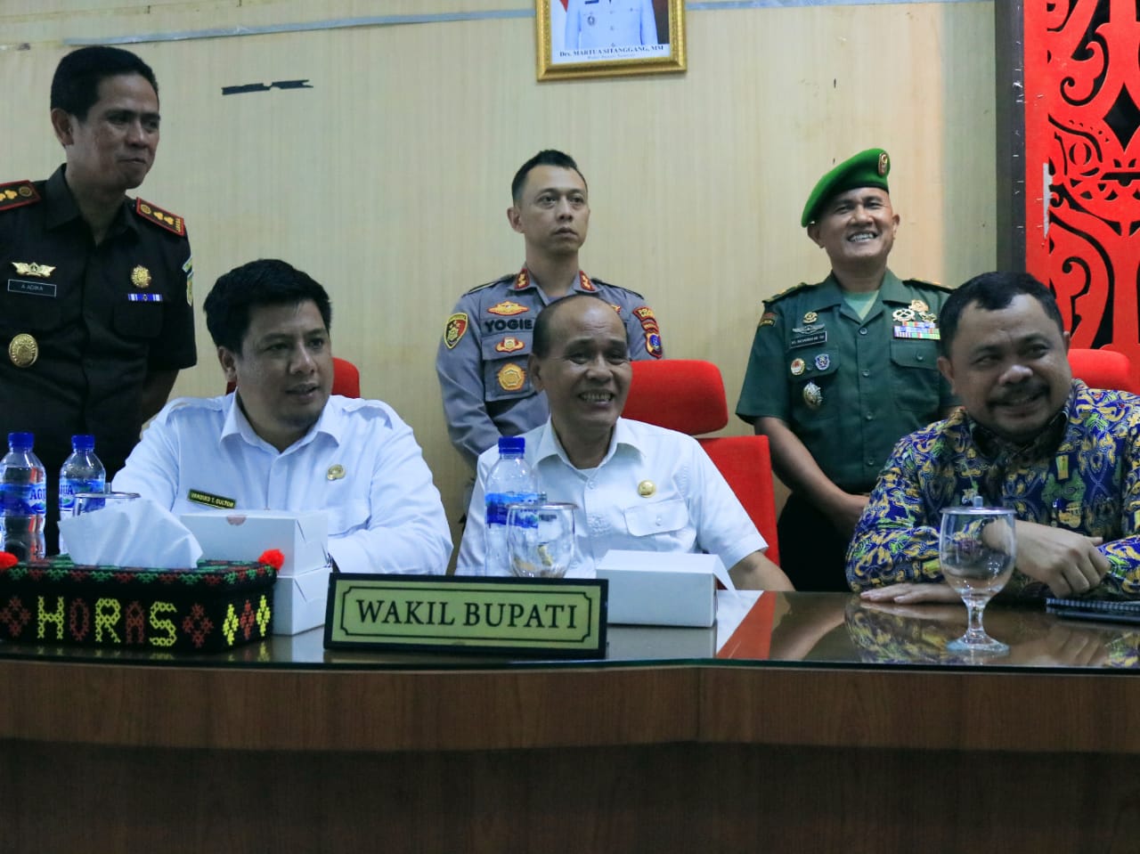 Bupati Samosir, Rakor Penyelesaian Lahan Pengembangan DPSP Danau Toba