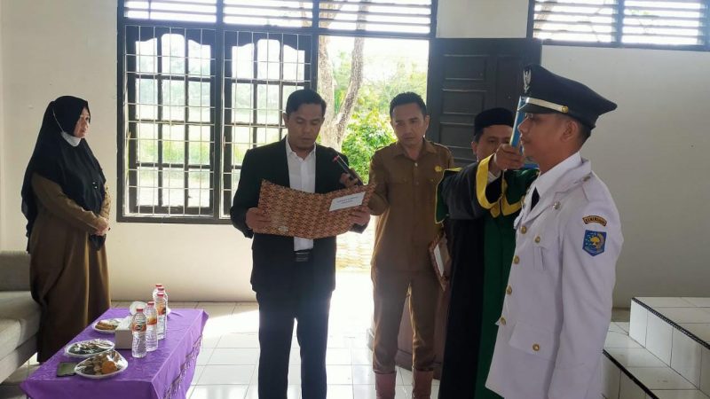 Camat Langsa Timur Lantik Pj Geuchik Sukarejo Wan Fahmil Zakwan