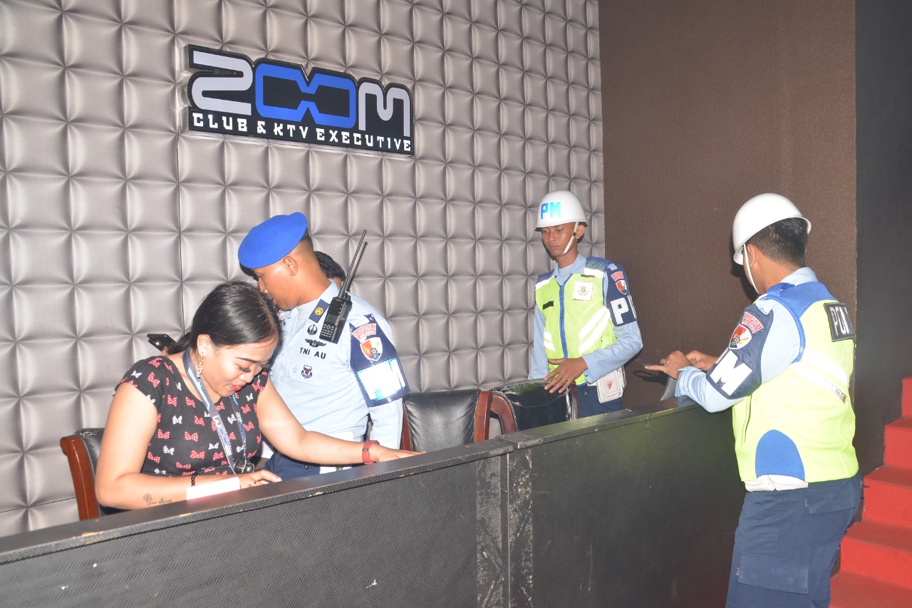 Polisi Militer Lanud Soewondo Razia Tempat Hiburan Malam Zoom