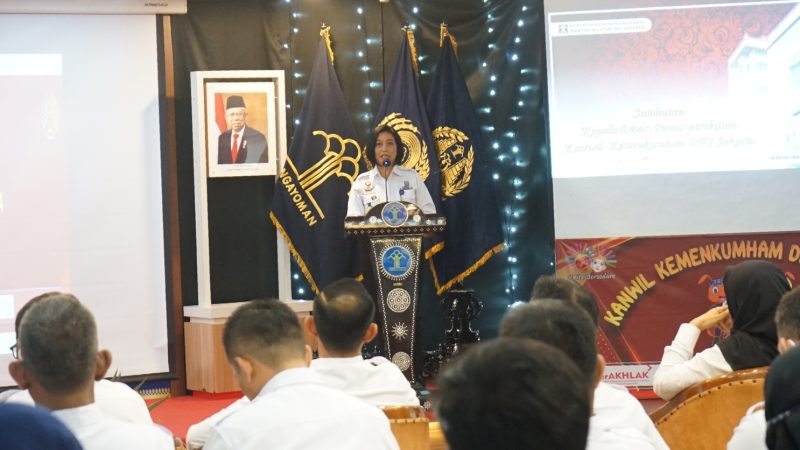 Akselerasi Capaian Target Kinerja 2023, Rutan Cipinang Hadiri Rakernis Pemasyarakatan Di Kanwil Kemenkumham DKI Jakarta