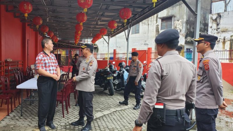 Kapolres Langsa Cek Pengamanan Vihara Langsa