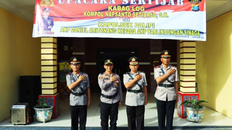Kapolres Samosir AKBP Yogie Hardiman Melantik Kabag Log dan Kapolsek Palipi