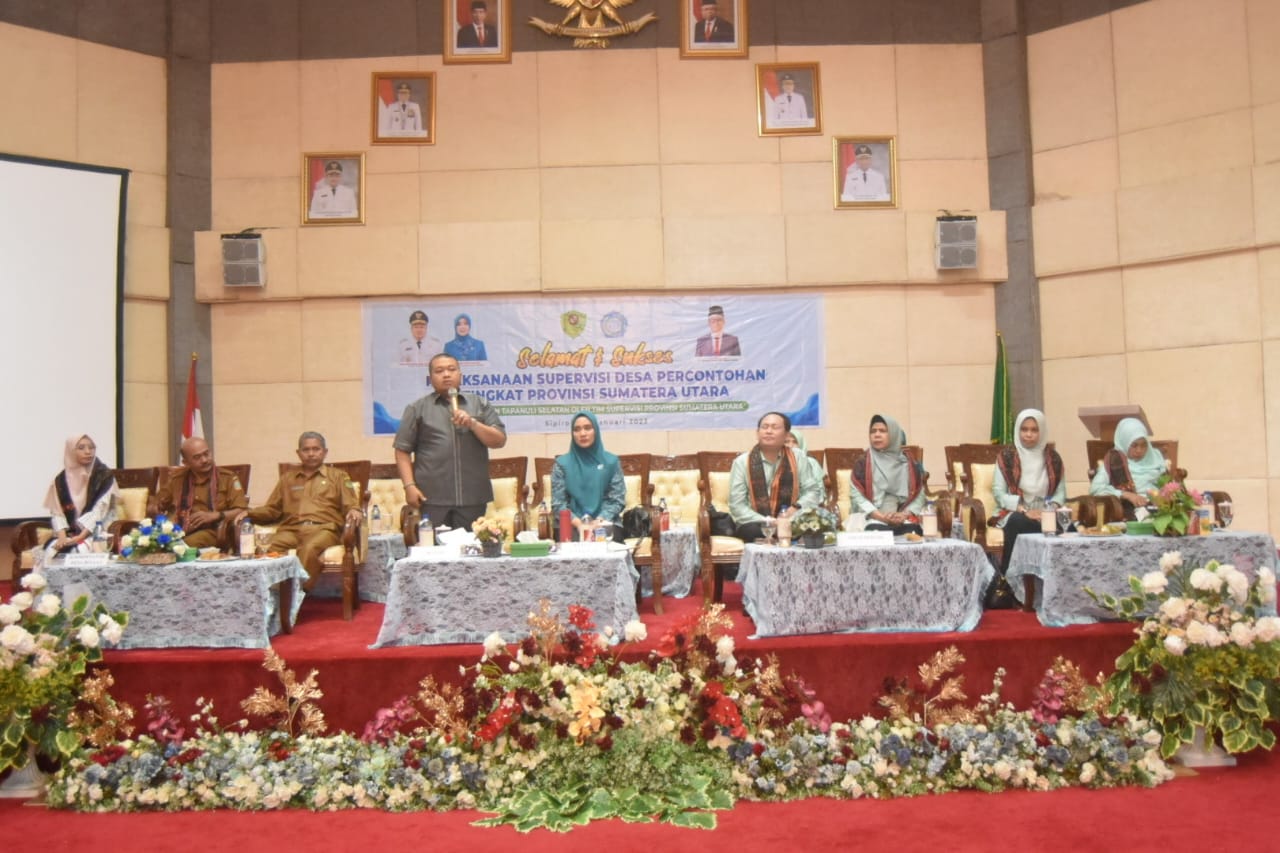 Terima Tim Supervisi Desa Binaan Provsu Bupati Tapsel : Semoga Jadi Penyemangat Untuk Membangun Desa
