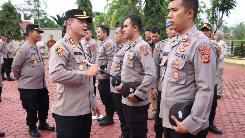 Cek Sikap Tampang, Kapolres Aceh Utara Sebut Kerapihan Adalah Yang Paling Utama Bagi Personel Polri