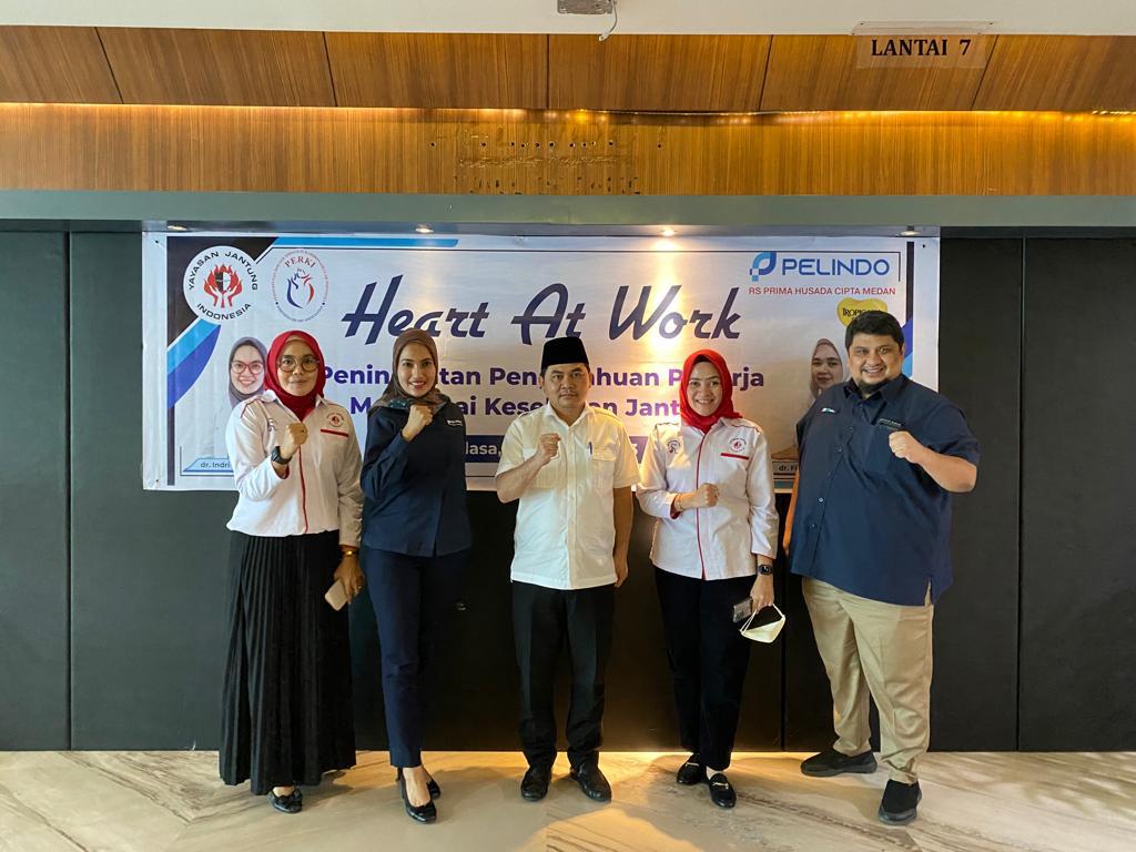 Jaga Kesehatan Jantung di Tempat Kerja, RS PHC Medan Bersama Yayasan Jantung Indonesia Gelar Heart at Work