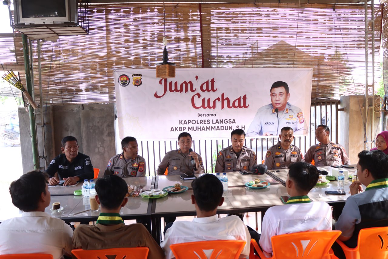 Kapolres Langsa Laksanakan Jumat Curhat Bersama Mahasiswa dari Semmi Kota Langsa