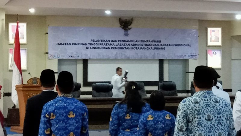 Jabatan Plt Sekda Kota Pangkalpinang Di Amanahkan Kepada Mie go,S.T, M.Si