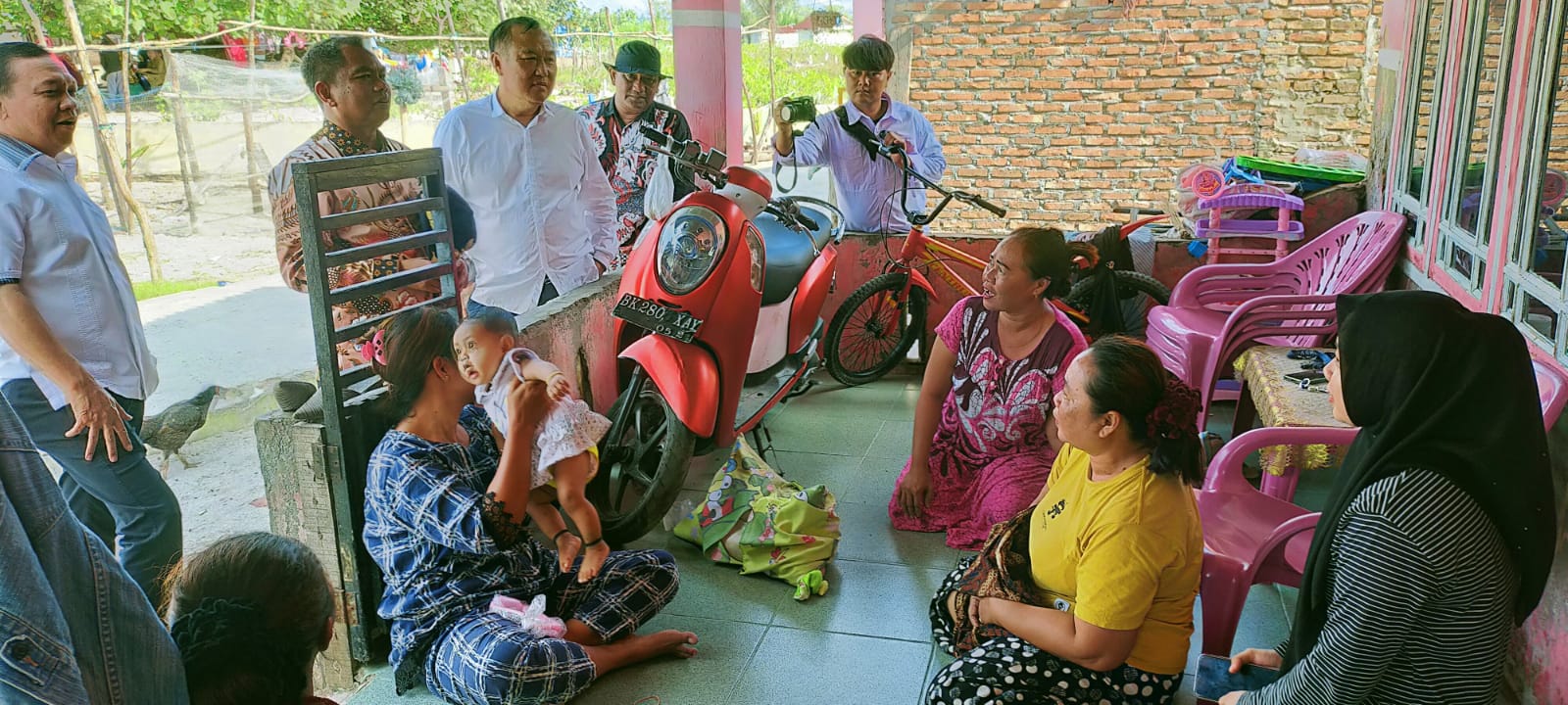 Masyarakat Desa Bagan Kuala Bahagia Rumahnya Direlokasi, Amita : Nama Darma Wijaya Tetap Di Hati Kami