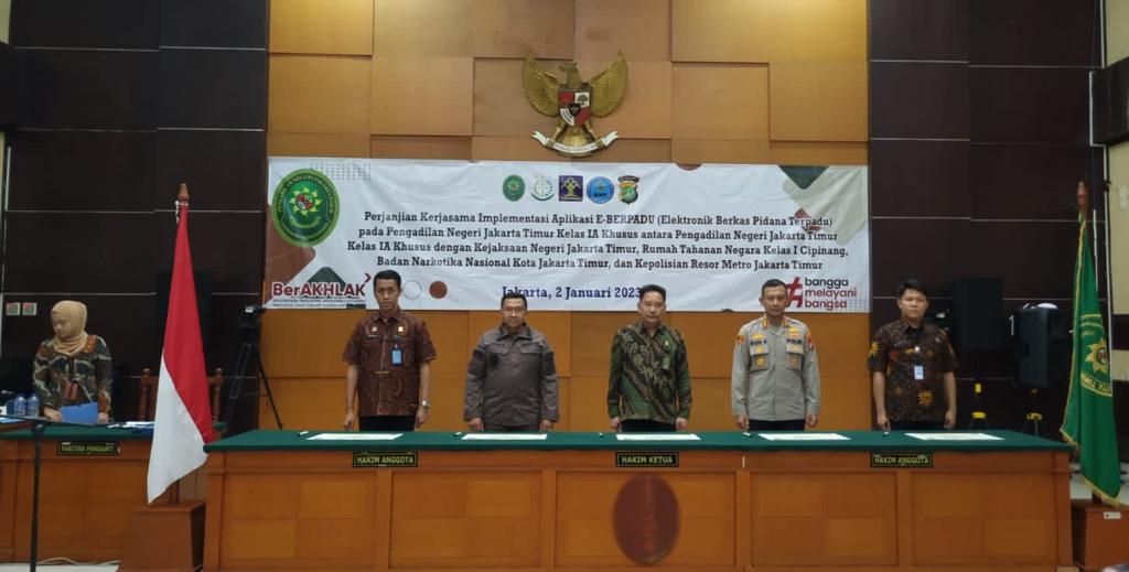Tingkatkan Pelayanan Kepada Masyarakat, Kepala Rutan Cipinang  Hadiri MoU dengan Pengadilan Negeri Jakarta Timur Kelas IA Khusus
