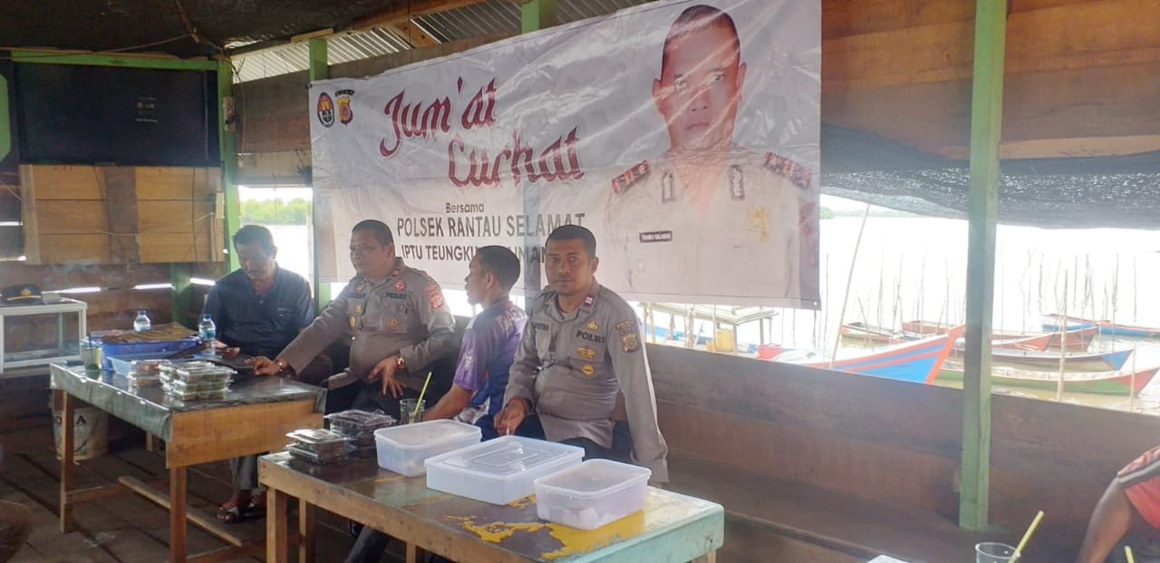 Jum’at Curhat Kapolsek Rantau Selamat Bersama Masyarakat Gampong Rantau Panjang