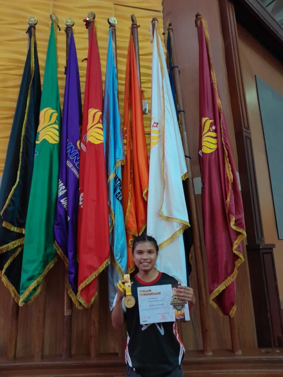 ROSA B Malau Putri Samosir Ikuti WUSHU SEA GAMES di Kamboja