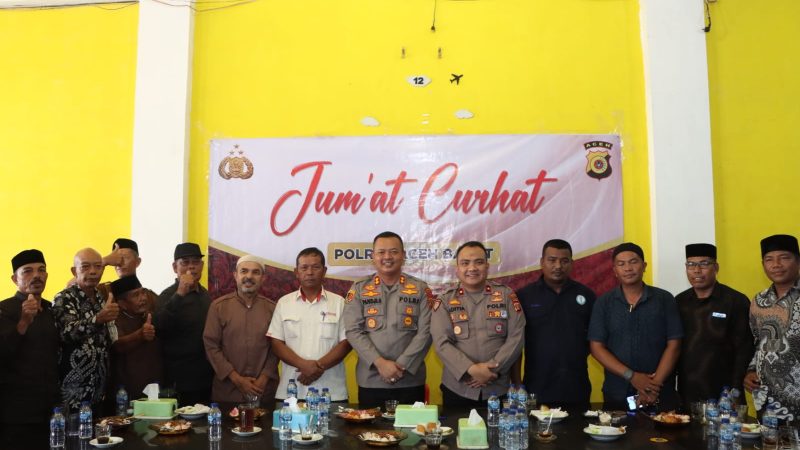 Jum’at Curhat, Kapolres Tampung Keluhan Masyarakat Terkait Kebakaran Hutan dan Lahan