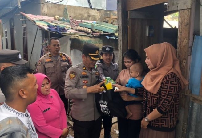 Polres Sibolga Bantu Warga Alami Stunting