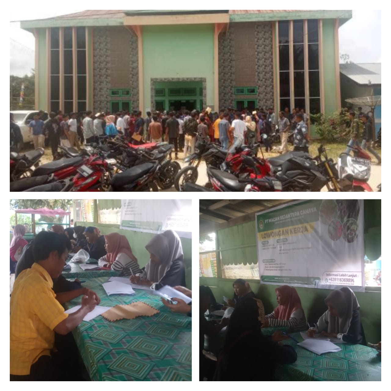 PT. Macan Sejahtera Cahaya Buka Lowongan Kerja, Ratusan Warga Antusias Daftarkan Diri