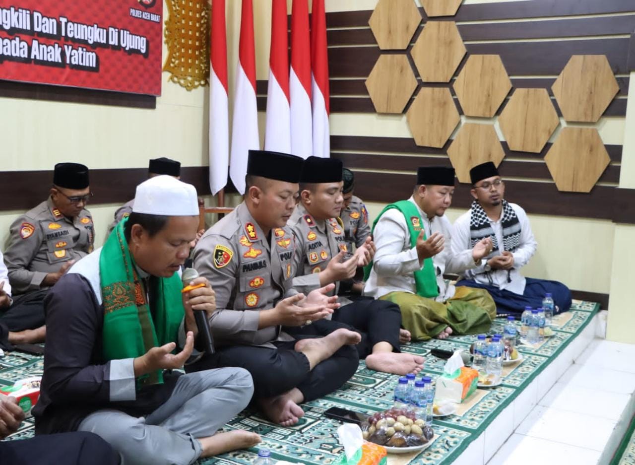 Polres Aceh Barat Gelar Doa Bersama dan Santunan Anak Yatim