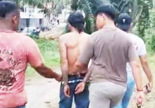Pria Bertato Tak Berkutik Diringkus Sat Res Narkoba Polres Labuhanbatu