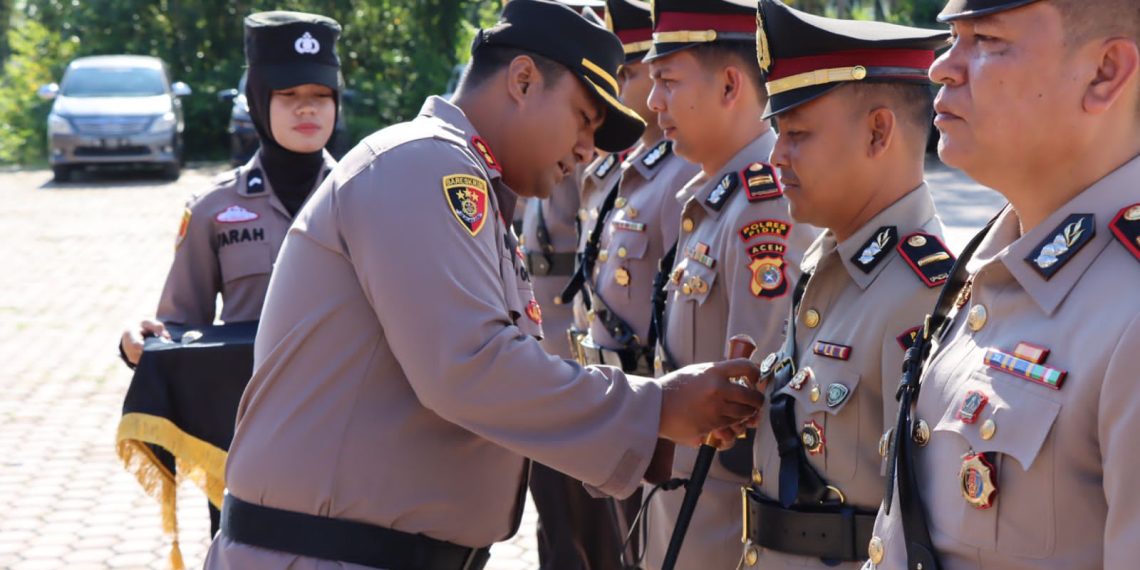Kapolres Pidie Jaya Pimpin Sertijab, IPTU Irfan Jabat Kasat Reskrim