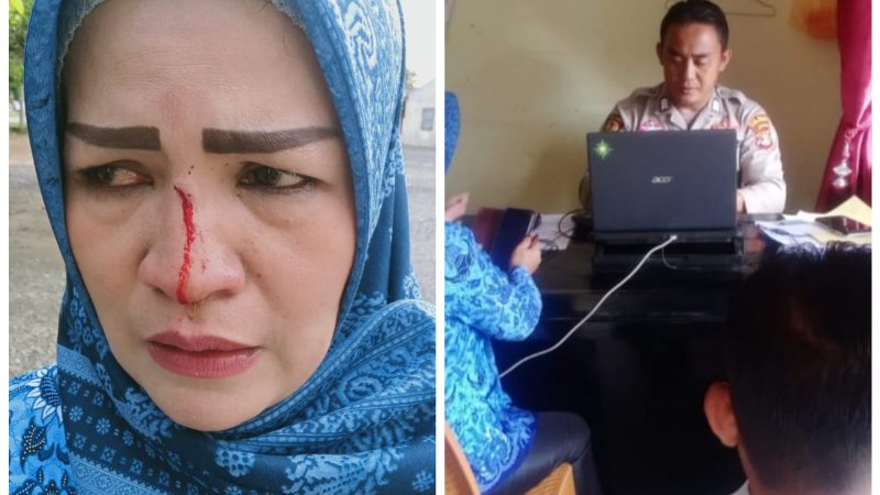 Korban Penganiayaan Oknum Pejabat Di Dinas Pendidikan Melapor ke Polsek Menggala