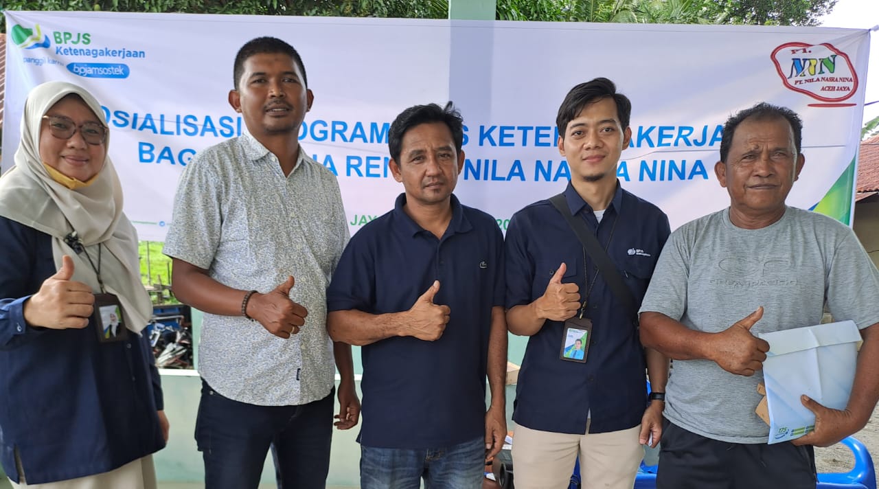 BPJamsostek Meulaboh Lakukan Sosialisasi Kepada Pekerja Rentan CSR PT Nila Nasra Nina