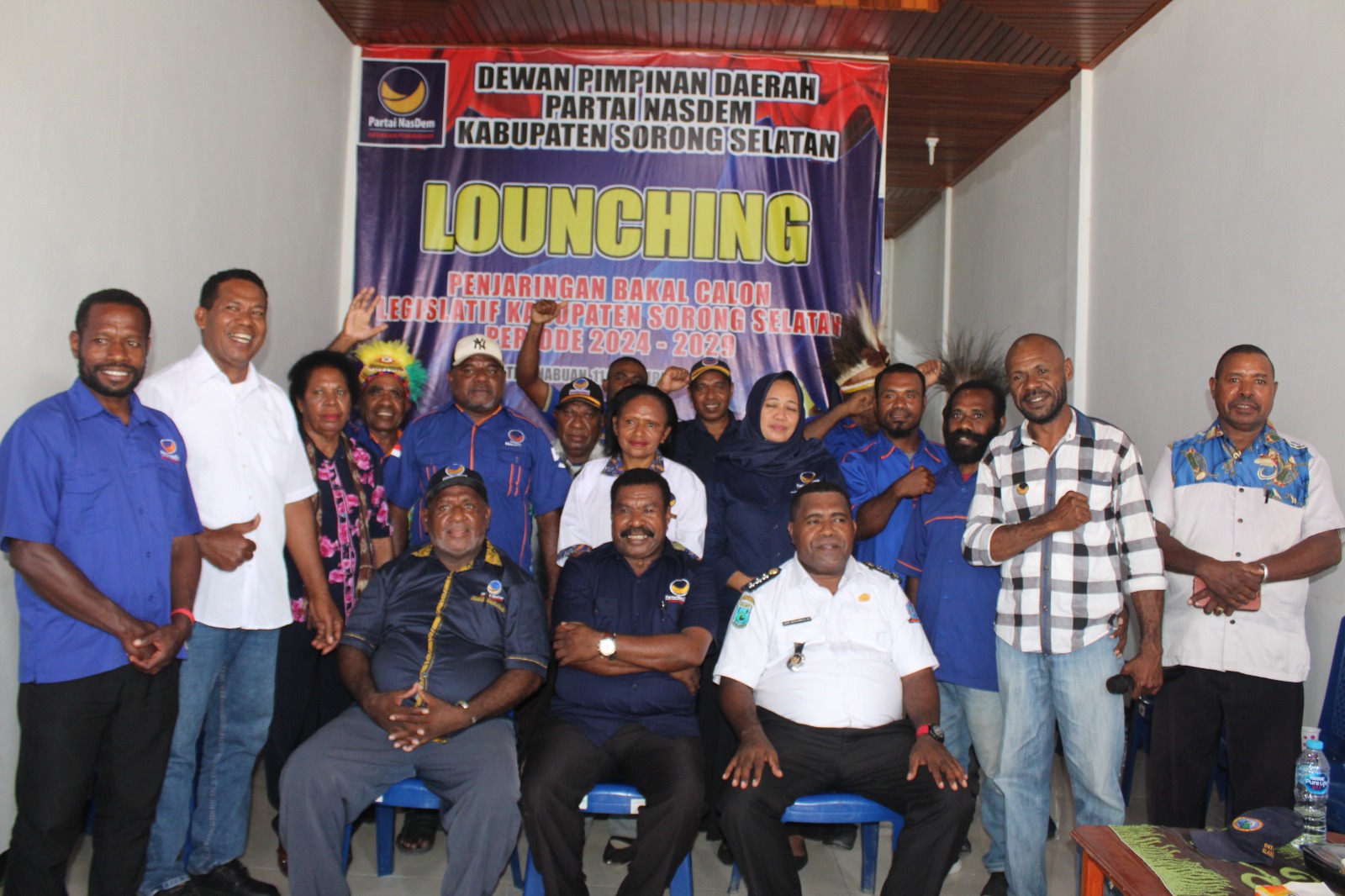 Bakal Calon Legislatif Sorsel dan PBD Kembalikan Formulir Pendaftaran ke Partai Nasdem Kabupaten Sorong Selatan