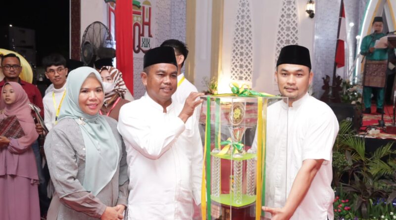 Kecamatan Dolok Masihul Raih Juara Umum MTQH, Bupati Sergai Merasa Bahagia Generasi Muda Baca Al Quran