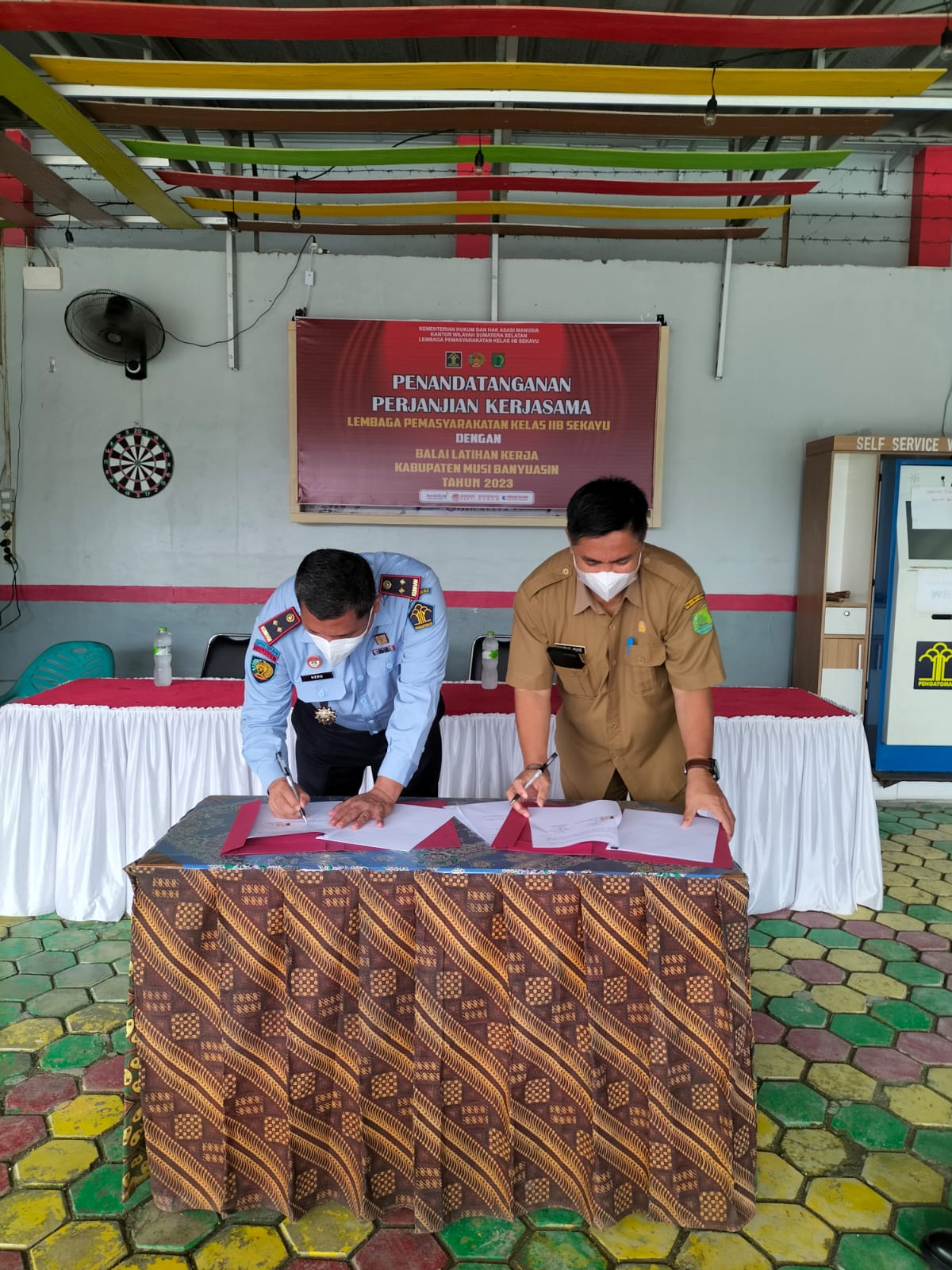 Teken Kerja Sama dengan BLK.Lapas Sekayu Siap Cetak WBP Terampil Bersertifikat