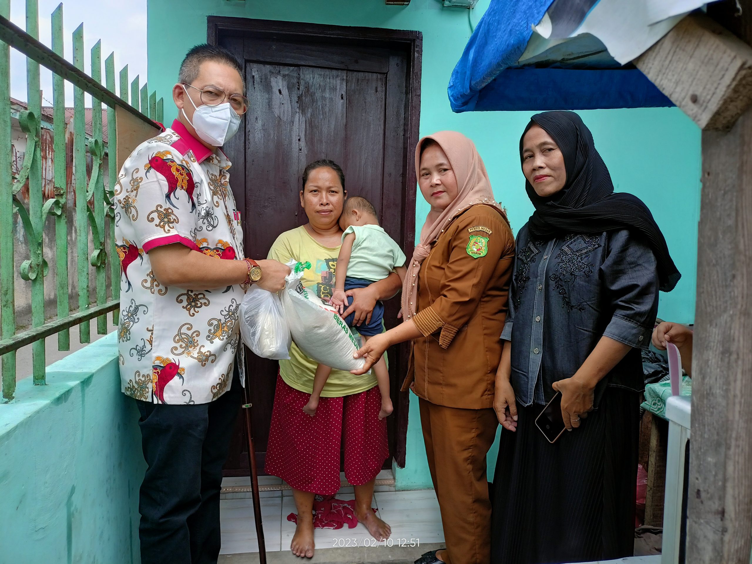 Wong Chun Sen Kunjungi 4 Balita Penderita Stanting di Kecamatan Medan Perjuangan dan Kecamatan Medan Tembung