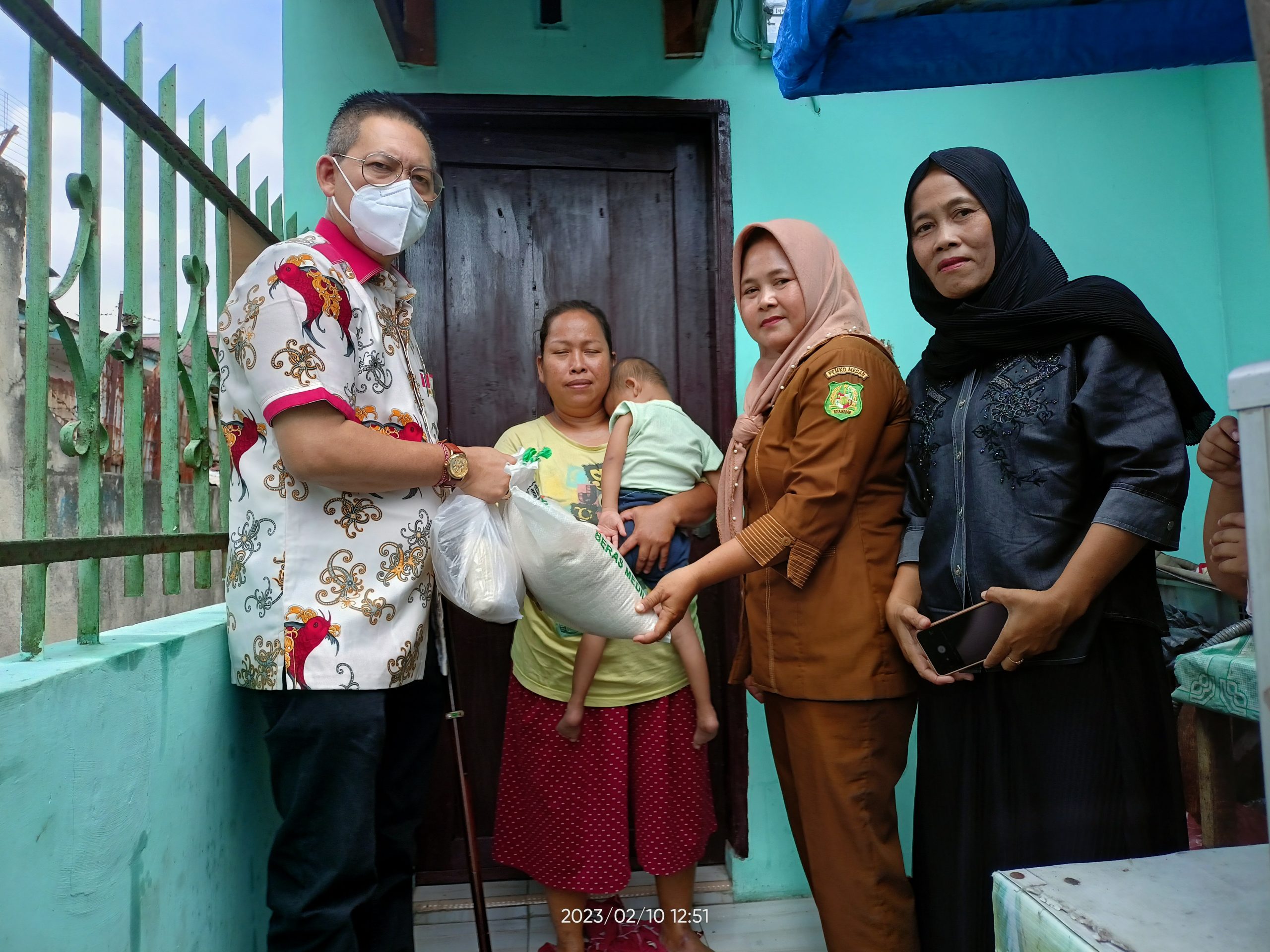 Wong Chun Sen Kunjungi 4 Balita Penderita Stunting di Kecamatan Medan Perjuangan dan Kecamatan Medan Tembung