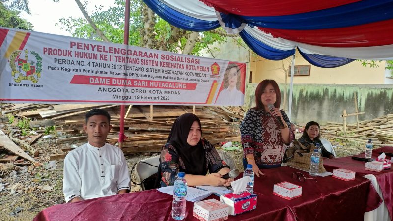 Penyelenggaraan Sosperda ke II No. 4 Tahun 2012 Tentang Sistem Kesehatan Kota Medan, Duma: Rumah Sakit Tidak Boleh Pulangkan Pasien Jika Belum Benar Sembuh