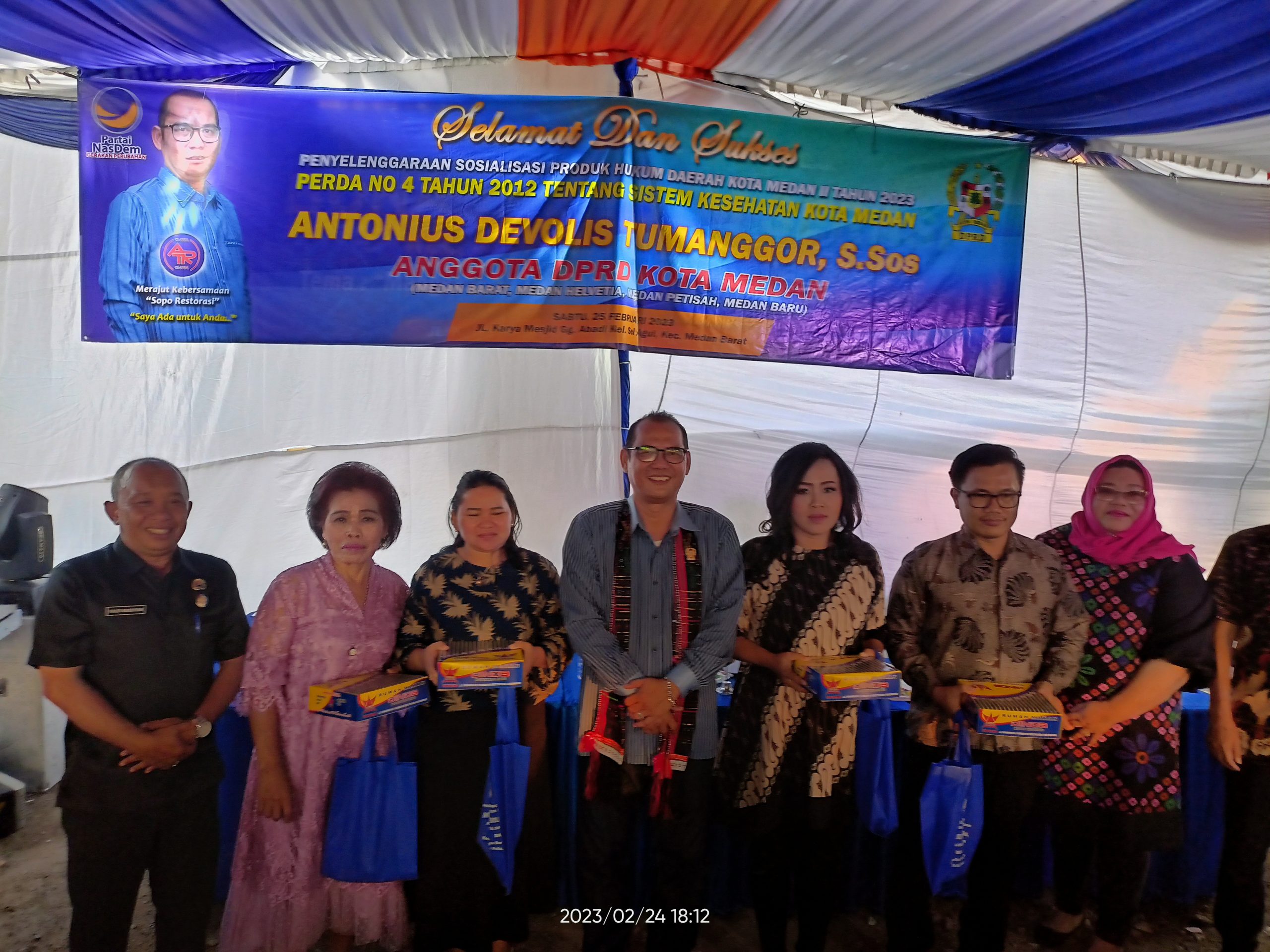 Sesi I Pelaksanaan Sosperda No. 4 Tahun 2012 Tentang Sistem Kesehatan, Antonius Tumanggor Terima Keluhan Warga Jalan Karya Mesjid Tentang BPJS Kesehatan