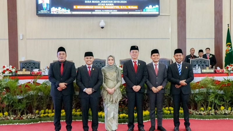 Hadiri Pelantikan PAW Sisa Periode 2019-2024, Aulia Rachman: Makin Perkuat Kinerja DPRD Medan