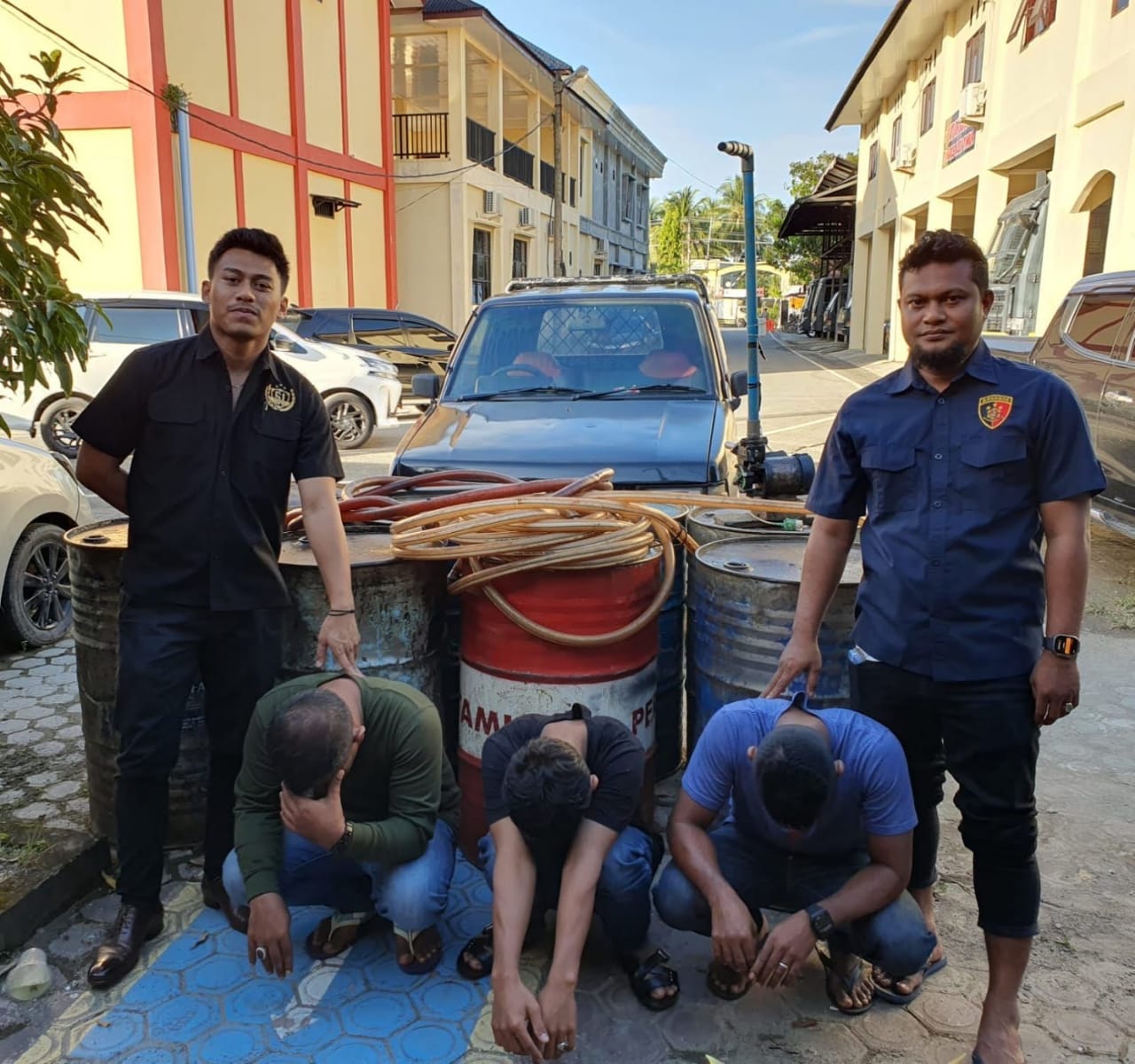 Sat Reskrim Polres Aceh Timur Tangkap Pelaku Penimbunan 1,5 Ton Solar Subsidi