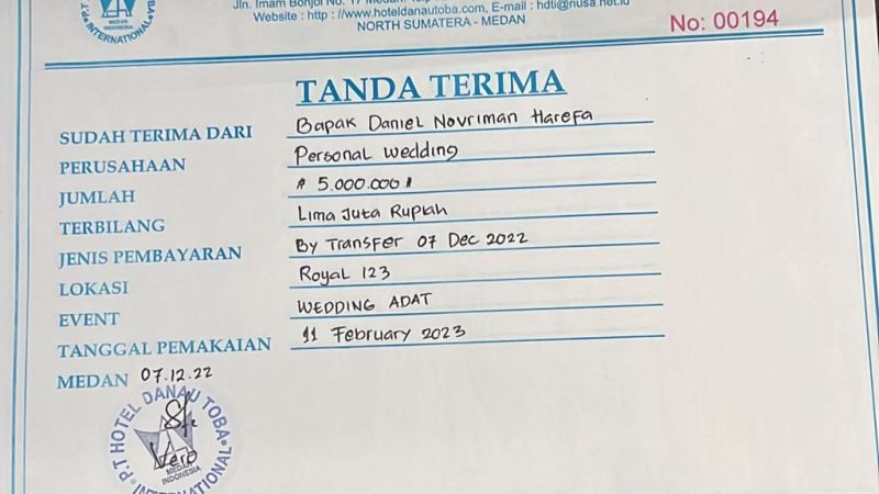 Merasa Dirugikan Oleh Oknum Marketing Hotel Danau Toba Internasional, Sari Akan Membuat Laporan Polisi