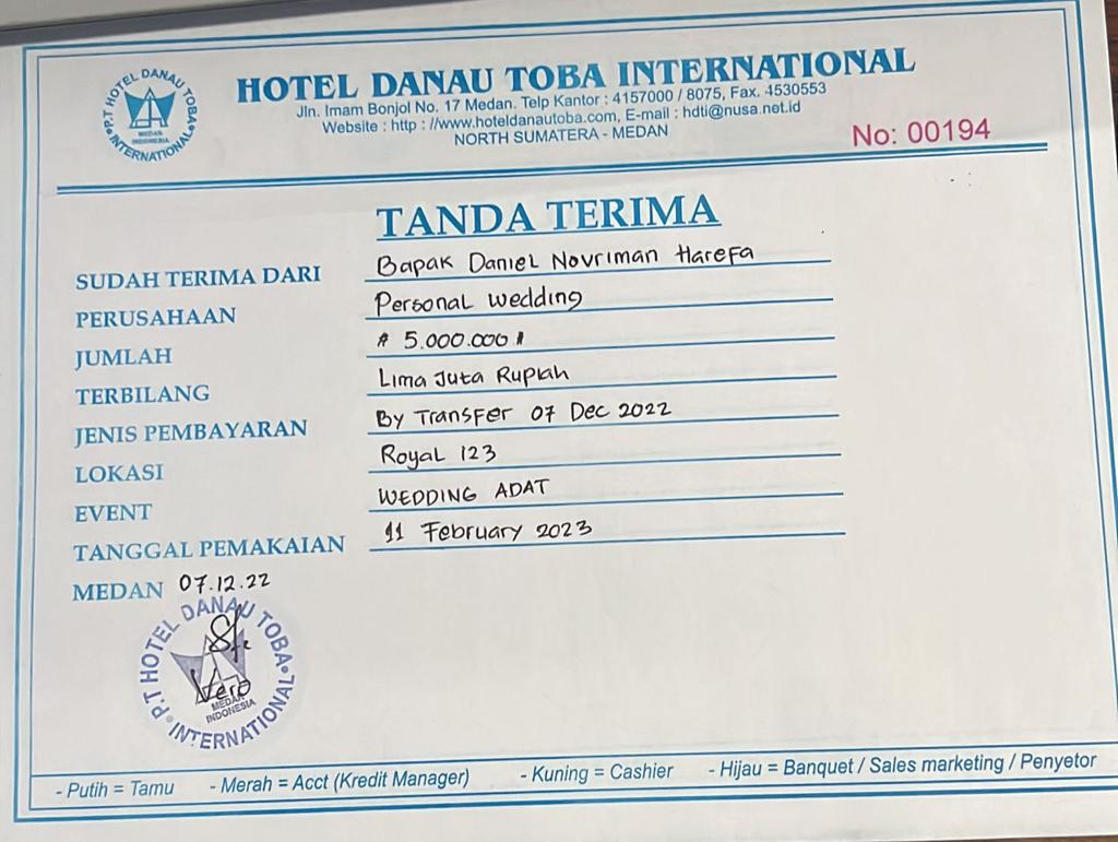 Merasa Dirugikan Oleh Oknum Marketing Hotel Danau Toba Internasional, Sari Akan Membuat Laporan Polisi