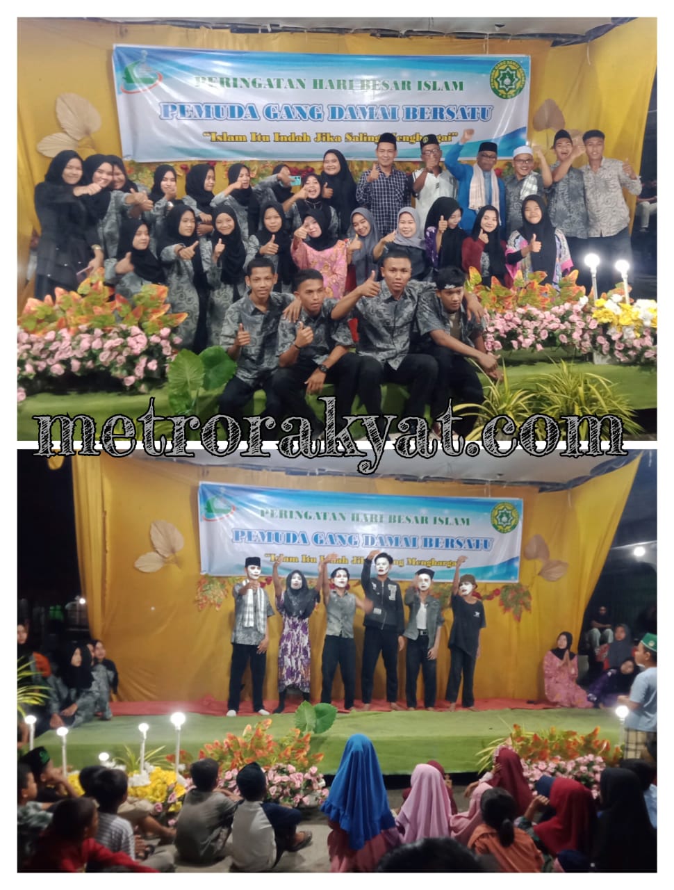 PGDB Peringati Isra’ Mi’raj 1444 H, Kades Pekan Tanjung Beringin Puji Kekompakan Pemuda Gang Damai Bersatu