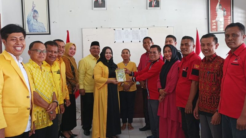 DPD II Partai Golkar Langkat Silaturahmi ke Kantor DPC PDI Perjuangan Langkat