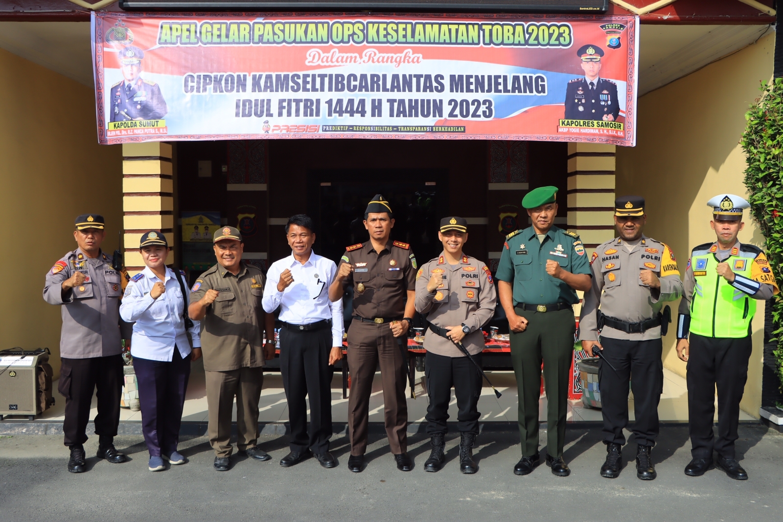 Bupati Samosir Ikuti Apel Gelar Pasukan Operasi Keselamatan Toba 2023
