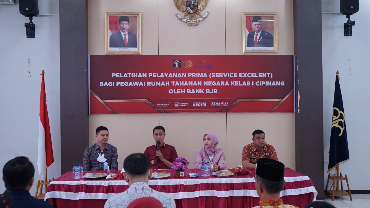 Serius Wujudkan Pelayanan Prima, Rutan Cipinang DKI Jakarta Gandeng Bank BJB Berikan Pelatihan Service Excellent