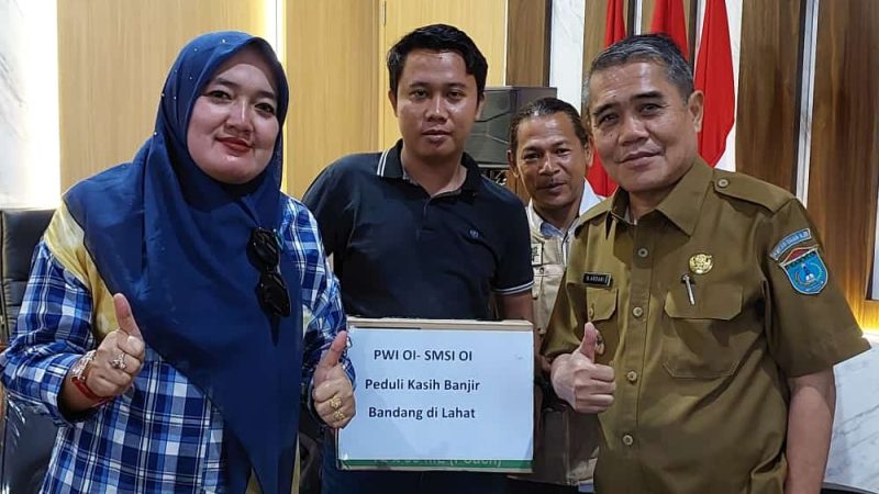Peduli Korban Banjir Bandang Di Lahat, Plt Ketua PWI OI Inisiatif Lakukan Penggalangan Dana