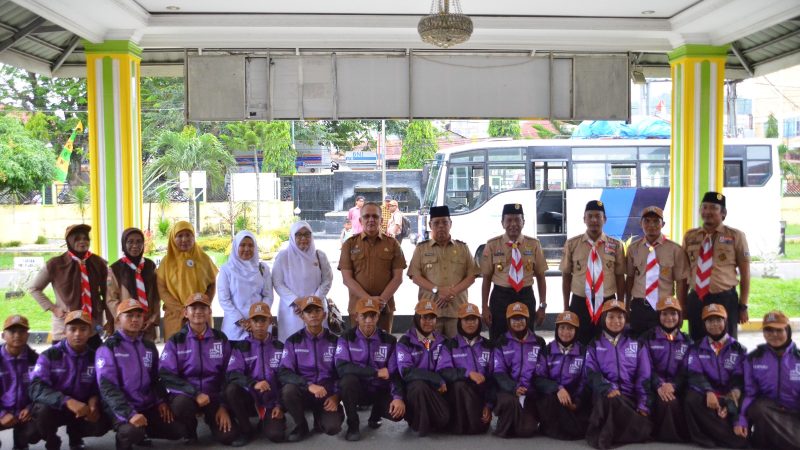 Wakil Wali Kota Padang Sidempuan Lepas Peserta Gerakan Pramuka