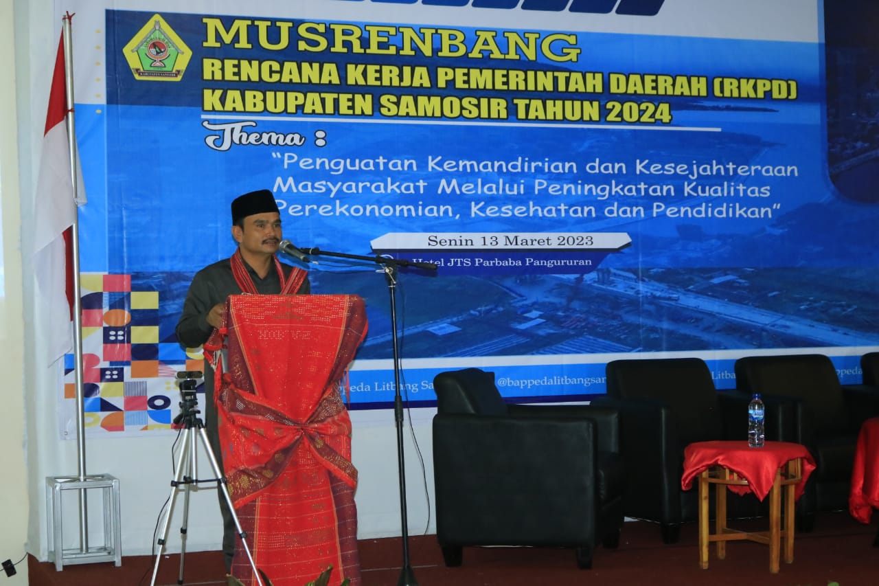 Wakil Ketua DPRD Samosir, Hadiri Acara Musrenbang RKPD 2024