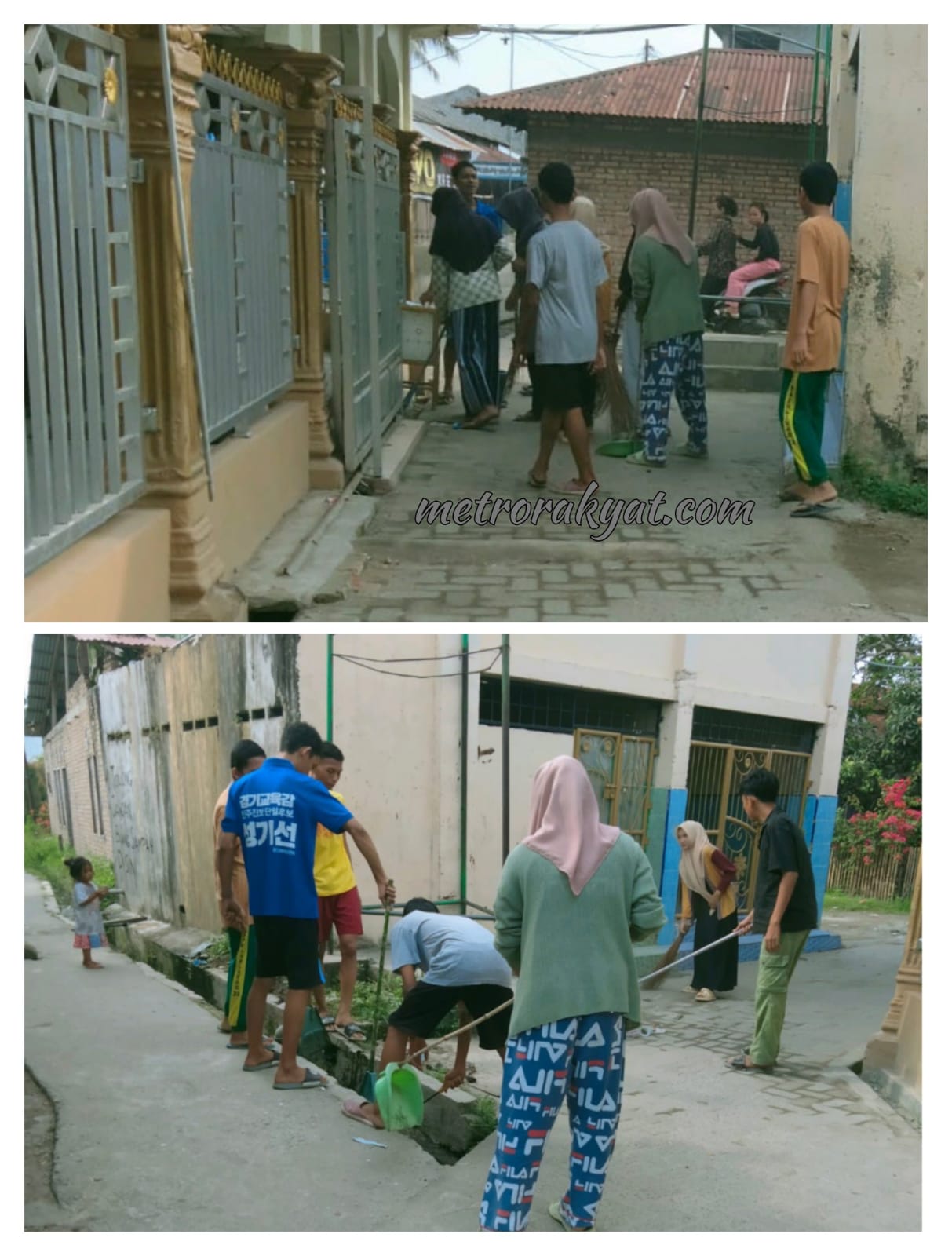 Sambut Bulan Suci Ramadhan 1444 H, PGDB Bersihkan Areal Masjid Silaturrahmi Dusun X Desa Pekan Tanjung Beringin
