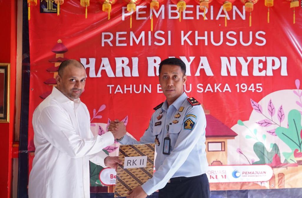 8 Warga Binaan Rutan Cipinang Kanwil Kemenkumham DKI Jakarta Terima Remisi Khusu di Hari Raya Nyepi, Satu Langsung Bebas