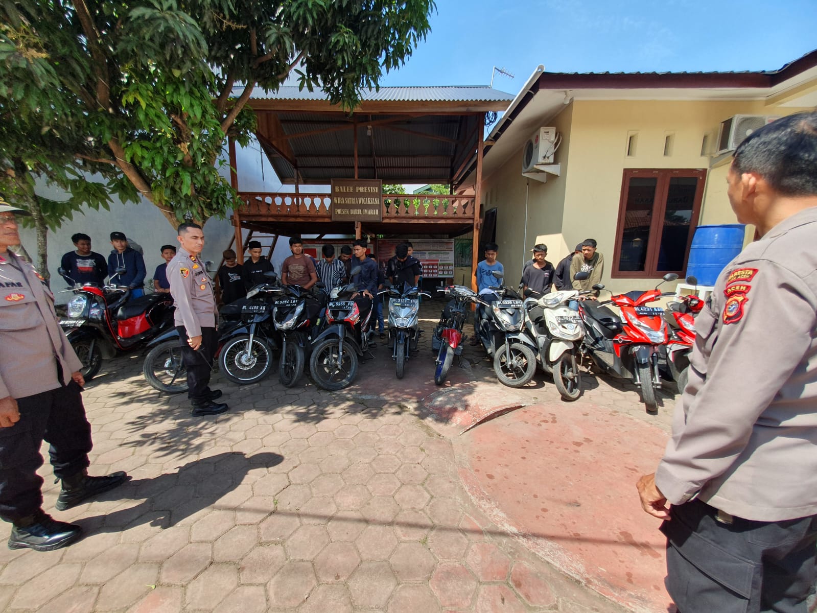 Polisi Amankan 20 Sepeda Motor Saat Patroli Ba’da Subuh di Bulan Ramadhan