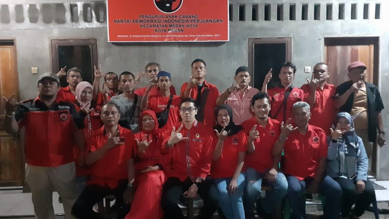 Hattrick di 2024, DPC – PAC Medan Kota PDI Perjuangan Serahkan SK Ranting