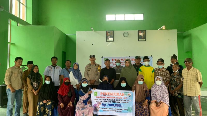 Tahun 2023 Penerima  BLT DD Desa Tani Makmur Hanya 25 Orang