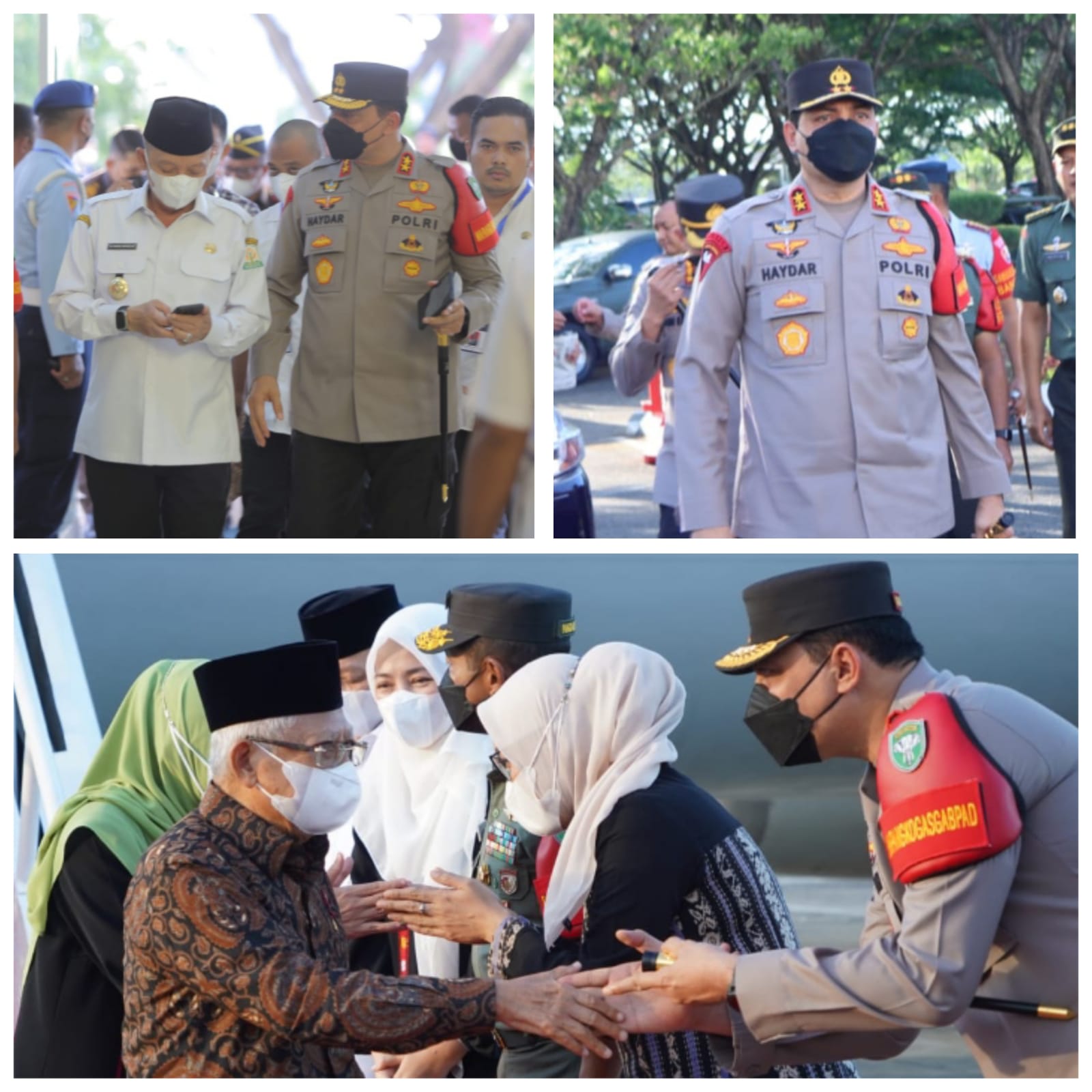 Kapolda Aceh Jemput Kedatangan Wapres RI