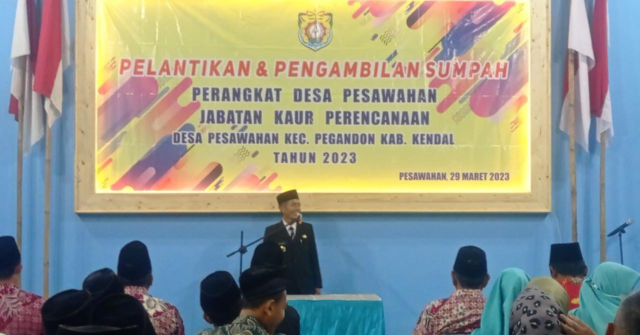Kaur Perencanaan Dilantik, Ini Pesan Kades Pesawahan Edy Susanto